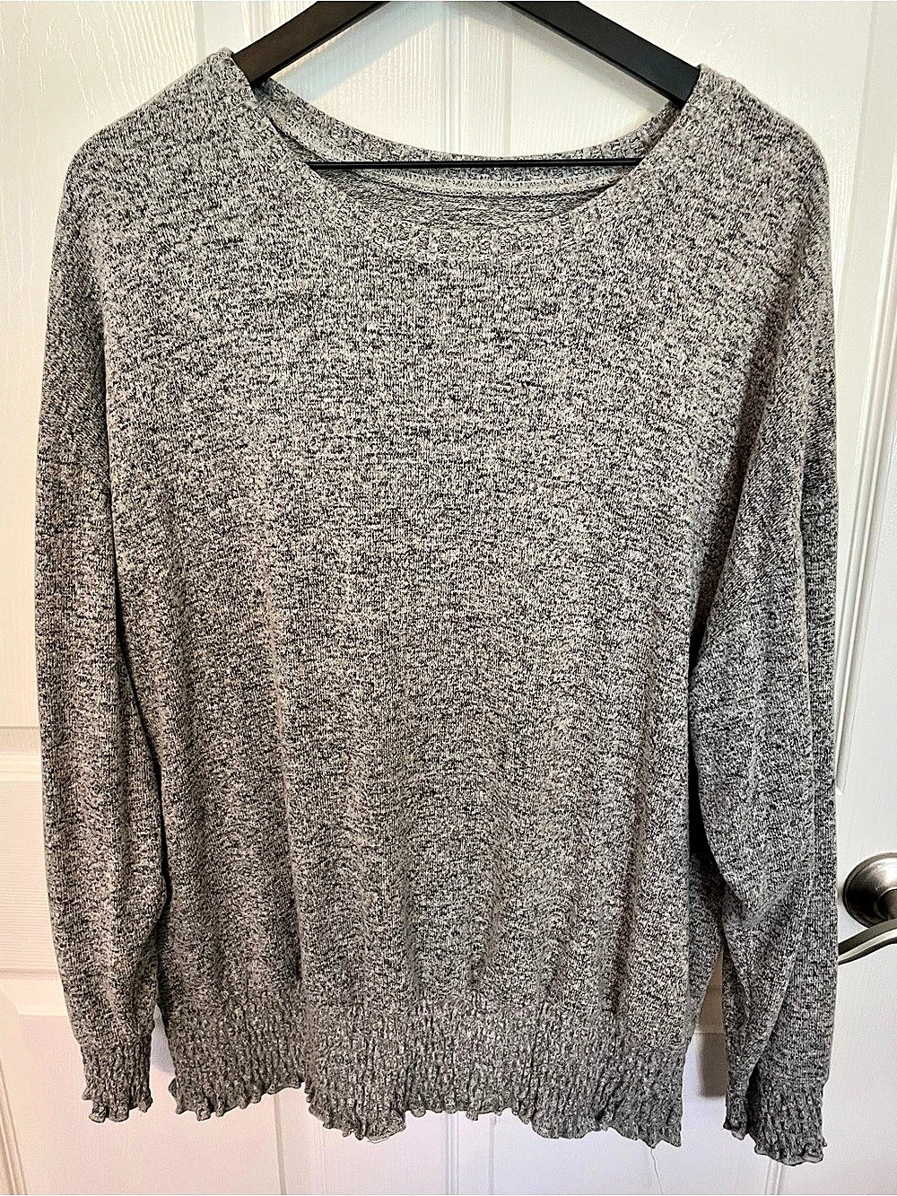 Jones New York Super Soft Plush Gray Plush Sweater Size 2